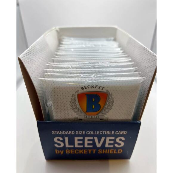 Beckett Shield Soft Penny Card Sleeves 75 Packs of 100 Sleeves - 5 Full Boxes!